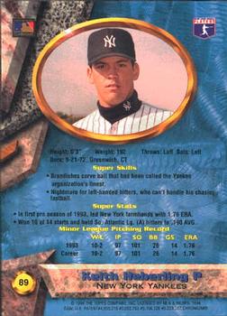 1994 Bowman's Best #89 Keith Heberling Back