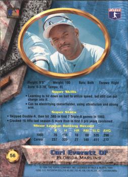 1994 Bowman's Best - Refractors #56 Carl Everett Back