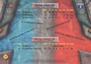 1994 Bowman's Best - Refractors #95 Barry Larkin / Derek Jeter Back