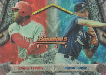 1994 Bowman's Best - Refractors #95 Barry Larkin / Derek Jeter Front