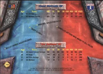 1994 Bowman's Best - Refractors #102 Tim Salmon / Chad Mottola  Back