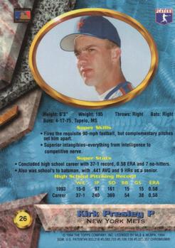 1994 Bowman's Best - Refractors #26 Kirk Presley Back