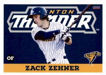 2019 Choice Trenton Thunder #25 Zack Zehner Front