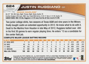 2017 Topps - Rediscover Topps 2013 Topps Stamped Buybacks Gold #624 Justin Ruggiano Back
