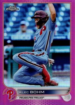 2022 Topps Chrome - Pink Refractor #89 Alec Bohm Front