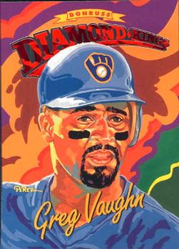 1994 Donruss - Diamond Kings #DK-20 Greg Vaughn Front