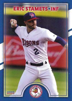 2022 Choice Buffalo Bisons #12 Eric Stamets Front