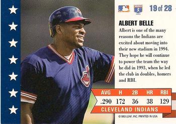 1994 Donruss - MVP #19 Albert Belle Back