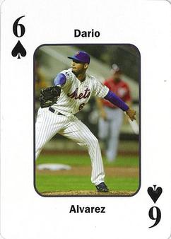 2015 Geico New York Mets Playing Cards #6s Dario Alvarez Front