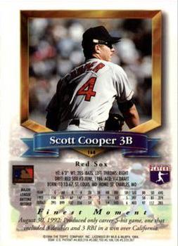 1994 Finest #168 Scott Cooper Back
