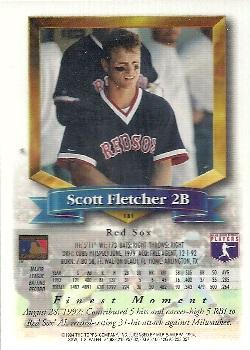 1994 Finest #181 Scott Fletcher Back