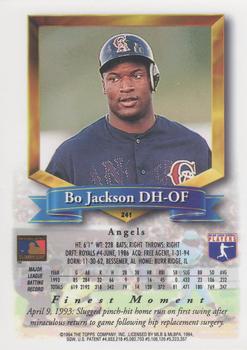 1994 Finest #241 Bo Jackson Back