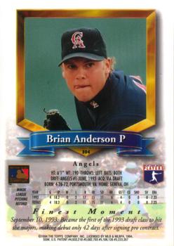 1994 Finest #304 Brian Anderson Back