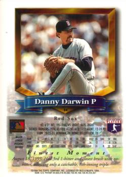 1994 Finest #58 Danny Darwin Back