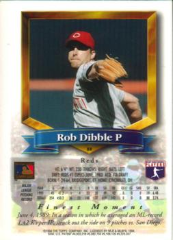 1994 Finest #88 Rob Dibble Back