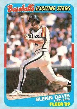 1989 Fleer Baseball's Exciting Stars #10 Glenn Davis Front