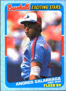1989 Fleer Baseball's Exciting Stars #13 Andres Galarraga Front