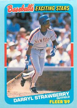 1989 Fleer Baseball's Exciting Stars #40 Darryl Strawberry Front