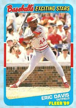 1989 Fleer Baseball's Exciting Stars #9 Eric Davis Front