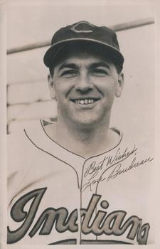 1947 Cleveland Indians Van Patrick Postcards #NNO Lou Boudreau Front