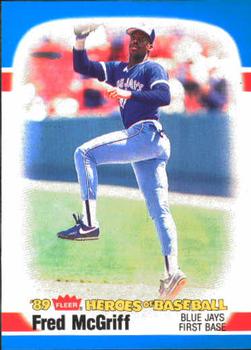 1989 Fleer Heroes of Baseball #27 Fred McGriff Front