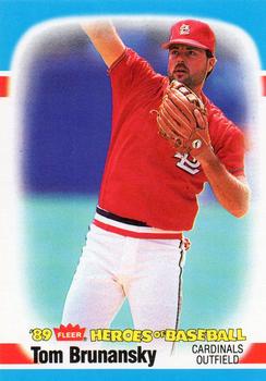1989 Fleer Heroes of Baseball #4 Tom Brunansky Front