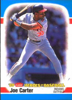 1989 Fleer Heroes of Baseball #6 Joe Carter Front