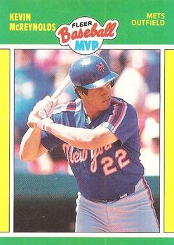 1989 Fleer Baseball MVPs #29 Kevin McReynolds Front