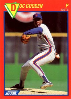 1989 Score Baseball's 100 Hottest Players #15 Doc Gooden Front