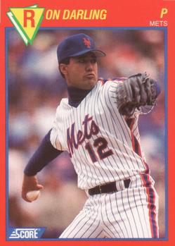 1989 Score Baseball's 100 Hottest Players #71 Ron Darling Front