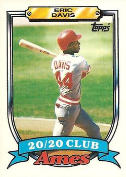 1989 Topps Ames 20/20 Club #11 Eric Davis Front