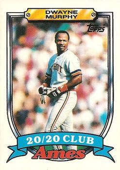 1989 Topps Ames 20/20 Club #22 Dwayne Murphy Front
