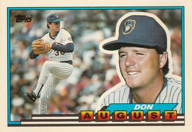 1989 Topps Big #33 Don August Front