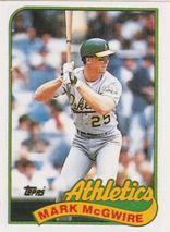 1989 Topps Doubleheader All-Stars #NNO Mark McGwire Front