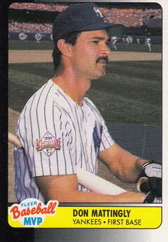 1990 Fleer Baseball MVPs #23 Don Mattingly Front