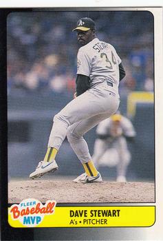 1990 Fleer Baseball MVPs #38 Dave Stewart Front