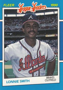 1990 Fleer League Leaders #37 Lonnie Smith Front