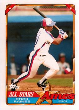 1990 Topps Ames All-Stars #17 Rock Raines Front