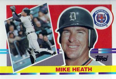1990 Topps Big #166 Mike Heath Front
