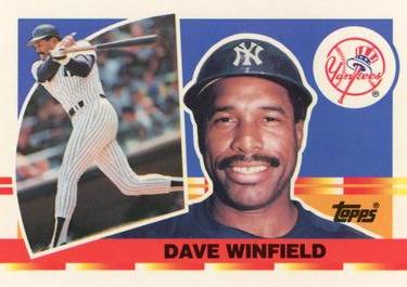 1990 Topps Big #20 Dave Winfield Front