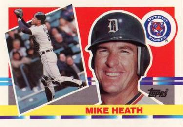 1990 Topps Big #166 Mike Heath Front