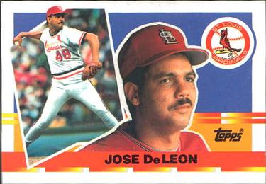 1990 Topps Big #31 Jose DeLeon Front