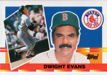 1990 Topps Big #1 Dwight Evans Front