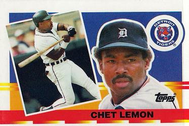 1990 Topps Big #86 Chet Lemon Front