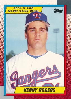 1990 Topps Major League Debut 1989 #105 Kenny Rogers Front