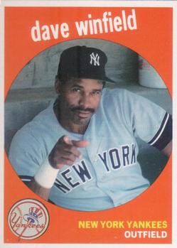 1989 Baseball Cards Magazine '59 Topps Replicas #25 Dave Winfield Front