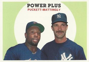 1989 Baseball Cards Magazine '59 Topps Replicas #67 Power Plus (Kirby Puckett / Don Mattingly) Front