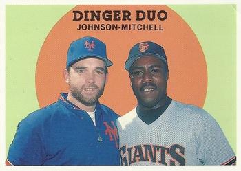 1989 Baseball Cards Magazine '59 Topps Replicas #71 Dinger Duo (Howard Johnson / Kevin Mitchell) Front