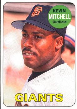 1990 Baseball Cards Magazine '69 Topps Repli-Cards #2 Kevin Mitchell Front