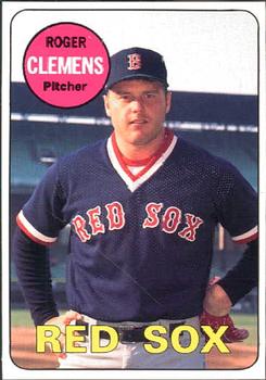 1990 Baseball Cards Magazine '69 Topps Repli-Cards #56 Roger Clemens Front